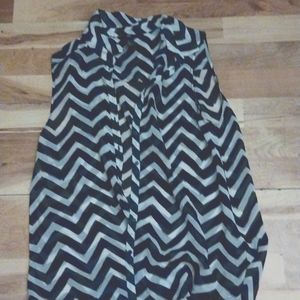 Black and white blouse